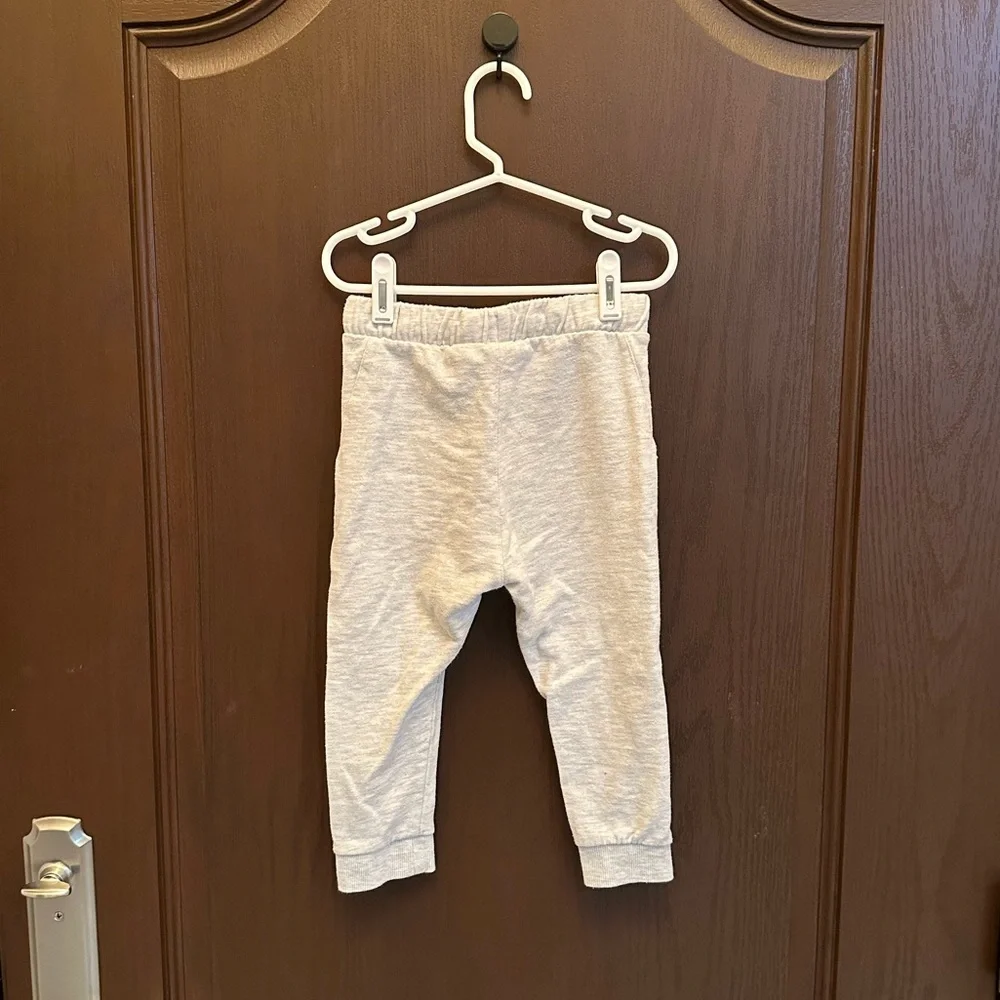 3/$15 Zara Baby Gray Harem Jogger Pants 2-3Y Drop Crotch Sweatpants